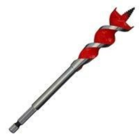 MILWAUKEE TOOL Auger Drill Bit, 114 in Dia, 612 in OAL, 14 in Dia Shank, Hex Shank 48-13-0108